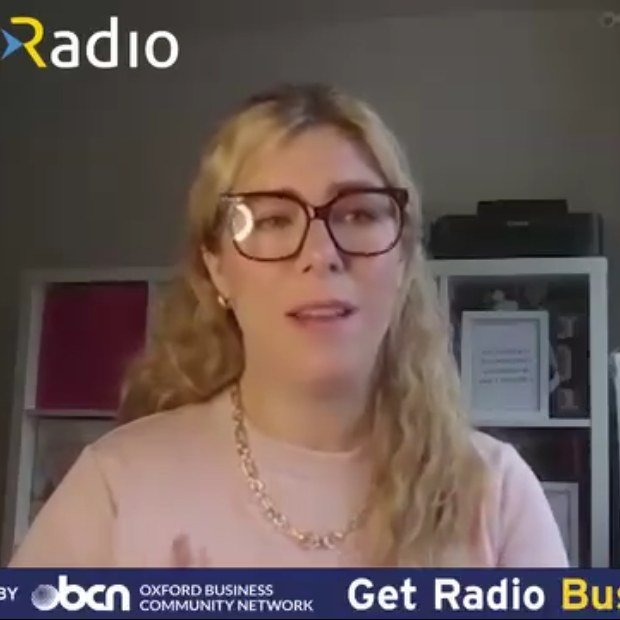 Lorna speaking on the Get Radio Business Brunch